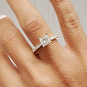 White Gold Solitaire Diamond Engagement Ring | 1.05 Carat Total Weight