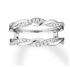 White Gold Twisted Eternity Ring Enhancer | 0.20 Carat Total Weight