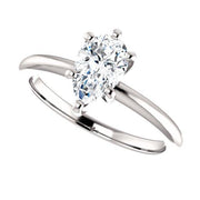 White Gold Pear Shape Solitaire Engagement Ring | 1.00 Carat Total Weight
