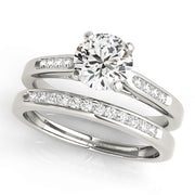 Round Diamond Channel Set Engagement Ring | 0.20 Carat Total Weight