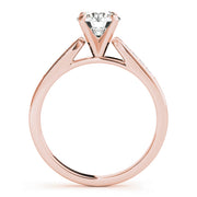Round Diamond Channel Set Engagement Ring | 0.20 Carat Total Weight