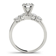 Round Diamond Prong Set Engagement Ring | 0.88 Carat Total Weight
