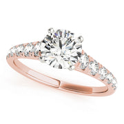 Round Diamond Prong Set Engagement Ring | 0.50 Carat Total Weight
