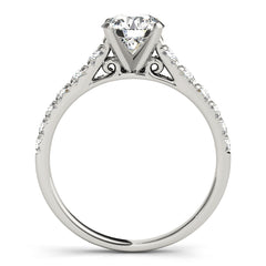 Round Diamond Prong Set Engagement Ring | 0.50 Carat Total Weight