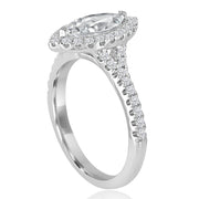 Marquise Halo Diamond Halo Engagement Ring | 0.40 Carat Total Weight