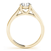 Round Diamond Cathedral Engagement Ring | 0.25 Carat Total Weight