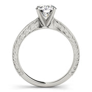 Round Diamond Fancy Tiffany Engagement Ring