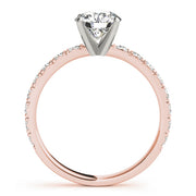 Round Diamond Prong Set Engagement Ring | 0.67 Carat Total Weight