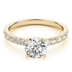 Round Diamond Prong Set Engagement Ring | 0.67 Carat Total Weight