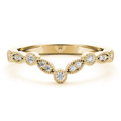 Chevron Stackable Diamond Band | 0.12 Carat Total Weight