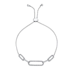 Diamond Fancy Link Bolo Bracelet | 0.25 Carat Total Weight