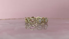 White Gold Infinity Twisted Diamond Band | 0.57 Carat Total Weight
