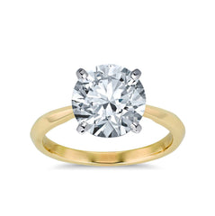 2.04 Ct Round Brilliant Solitaire | 14K Yellow Gold