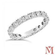 White Gold Eternity Diamond Band|0.63 Carat Total Weight