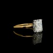 14K Yellow Gold Radiant Diamond Engagement Ring