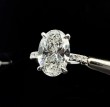 Platinum Oval Diamond Engagement Ring