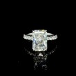 Platinum Radiant Diamond Engagement Ring