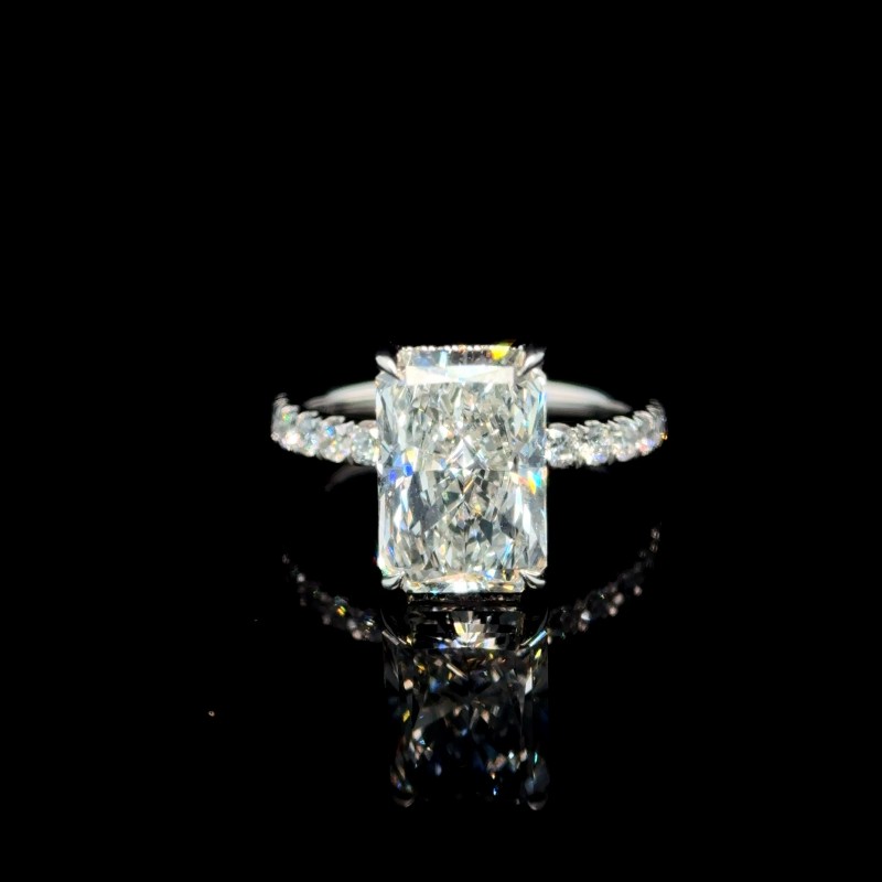 Platinum Radiant Diamond Engagement Ring