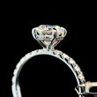 10K White Gold Round Diamond Engagement Ring