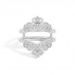 Ophelia 1.02 Ct Crown Round Diamond Ring Guard