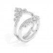 Ophelia 1.02 Ct Crown Round Diamond Ring Guard