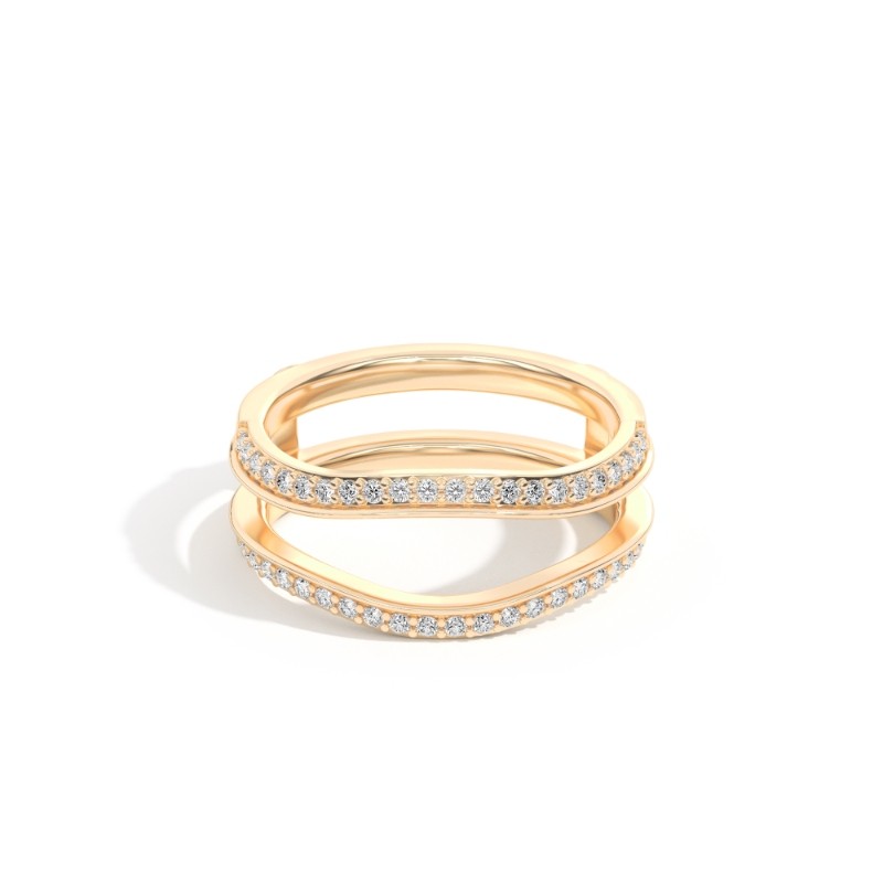 Aurora 0.31 Ct Round Diamond Ring Guard