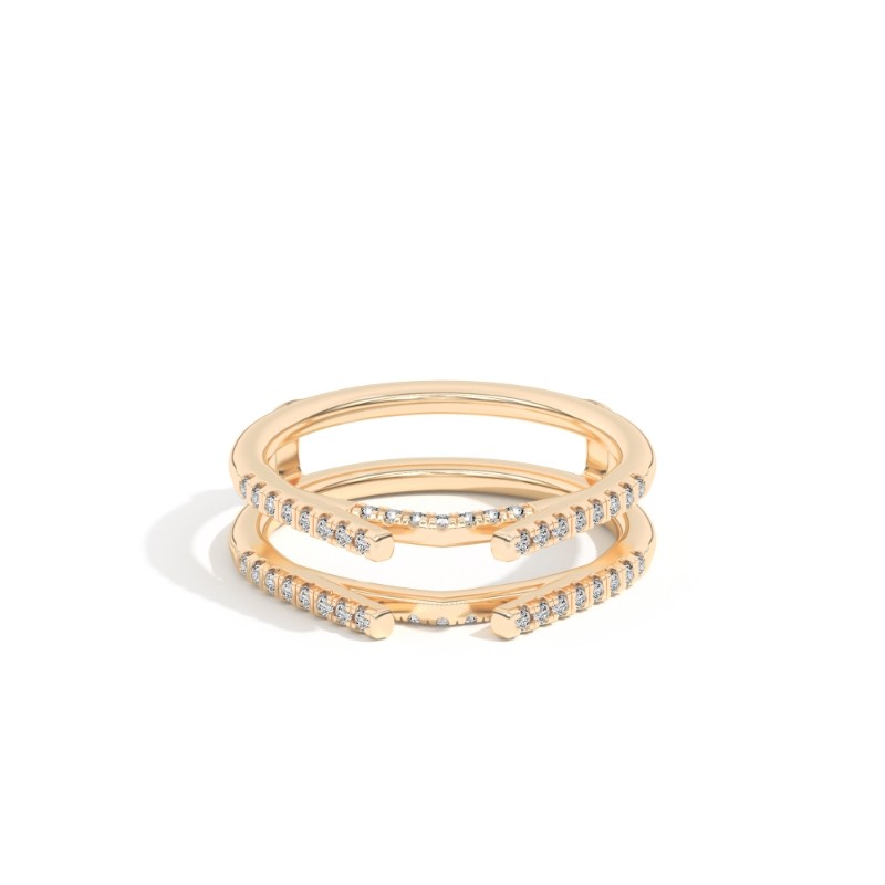 Catalina 0.33 Ct Round Diamond Ring Guard