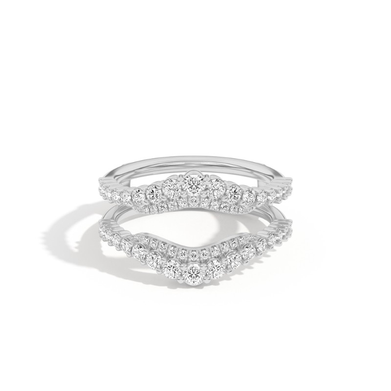 Selene 0.84 Ct Round Diamond Ring Guard
