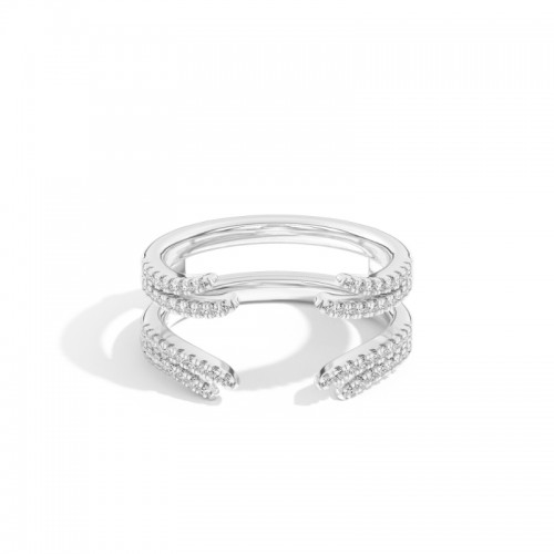 Jade 0.32 Ct Round Diamond Ring Guard