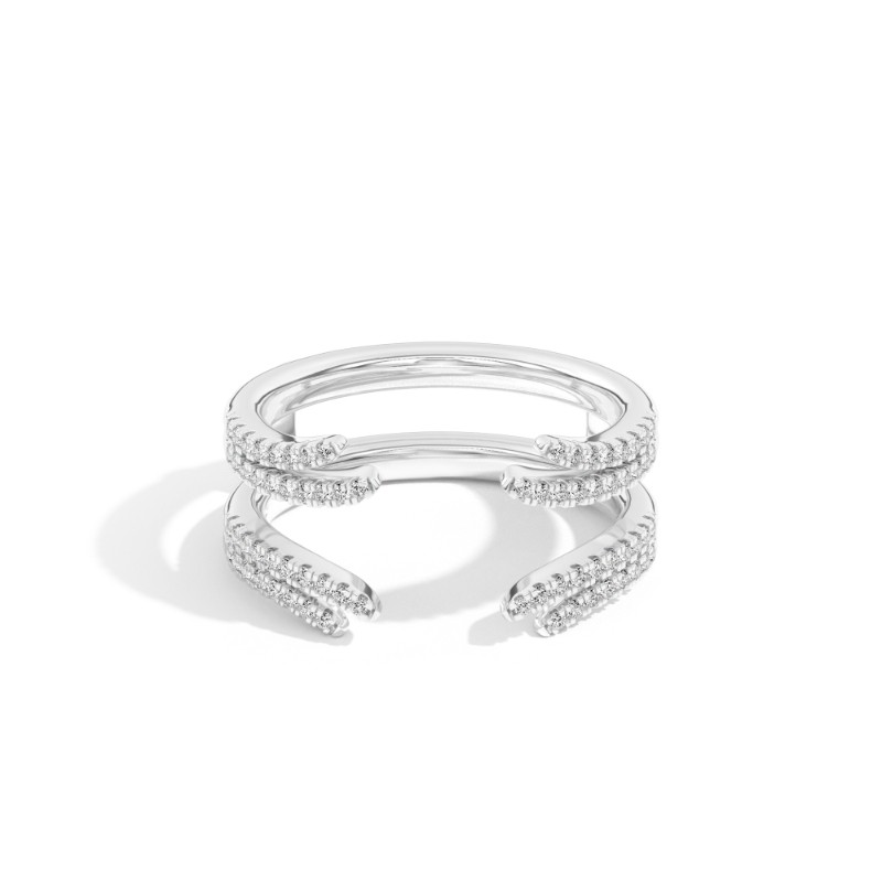 Jade 0.32 Ct Round Diamond Ring Guard