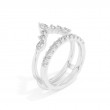Bianca 0.94 Ct Round/Marquise Diamond Ring Guard