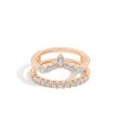 Bianca 0.94 Ct Round/Marquise Diamond Ring Guard