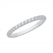 18K White Gold Round Diamond Wedding Band