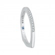 18K White Gold Round Diamond Wedding Band