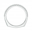 18K White Gold Round Diamond Wedding Band