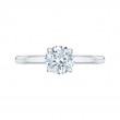 18K White Gold Semi Mount Engagement Ring