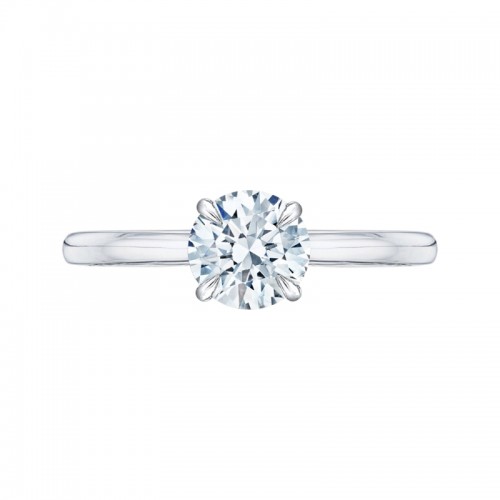 18K White Gold Semi Mount Engagement Ring