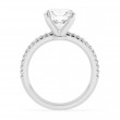 14K White Gold Round Diamond Classic Engagement Ring