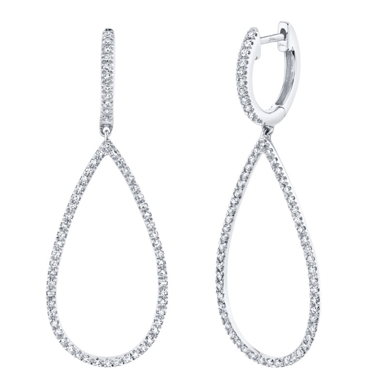 0.40ct 14k White Gold Diamond Earrings