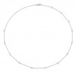 0.28Ct 14K White Gold 18 Diamonds By The Yard Chain