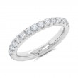 1.07Ct 14K White Gold Diamond Eternity Band Size 5