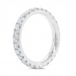 1.07Ct 14K White Gold Diamond Eternity Band Size 5