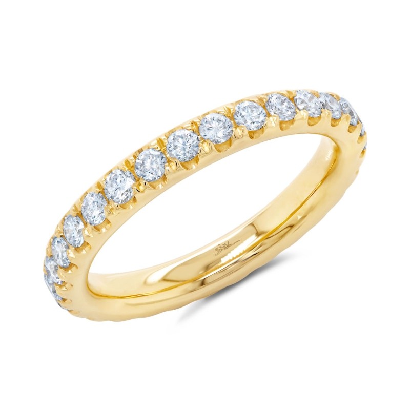 1.11Ct 14K Yellow Gold Diamond Eternity Band Size 6