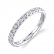 0.40ct 14k White Gold Diamond Lady's Band