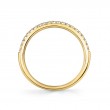 A 14K Yellow Gold Band That Is Set With Diamonds Weighing .18 Carat Total. G/H, Vs-Si