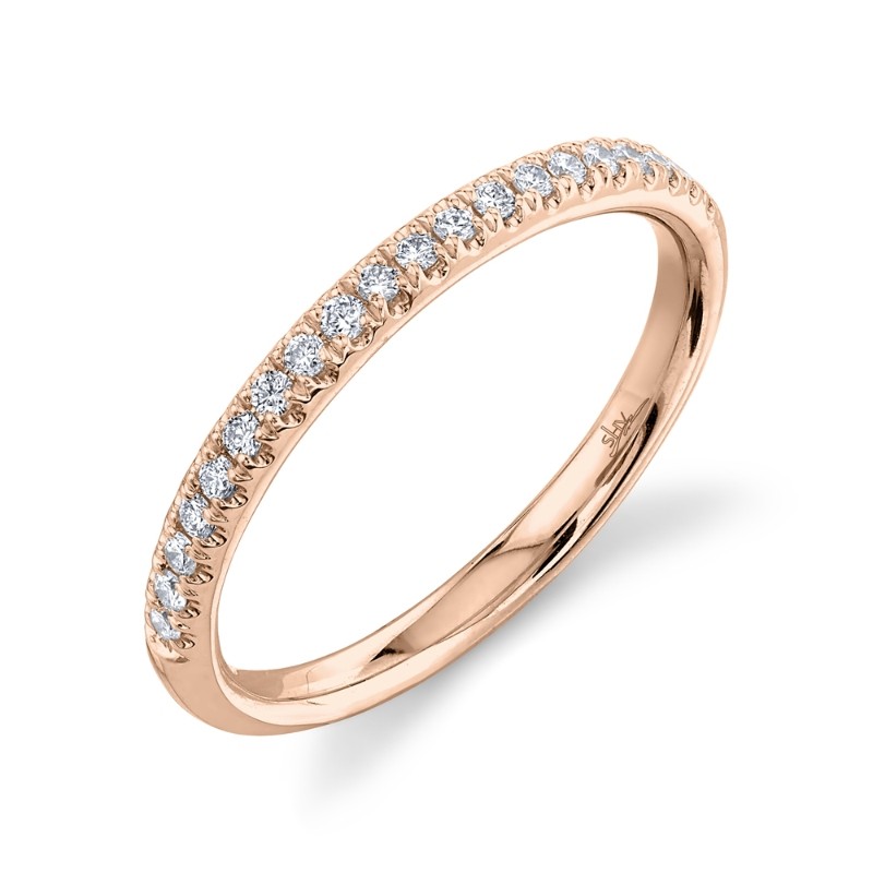 0.18Ct 14K Rose Gold Diamond Lady's Band