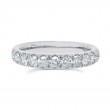 A 14K White Gold Band That Is Set With Diamonds Weighing .90 Carat Total. G/H, Vs-Si