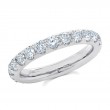 1.92Ct 14K White Gold Diamond Eternity Band Size 6.5