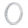 1.92Ct 14K White Gold Diamond Eternity Band Size 6.5