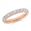 1.84Ct 14K Rose Gold Diamond Eternity Band Size 5